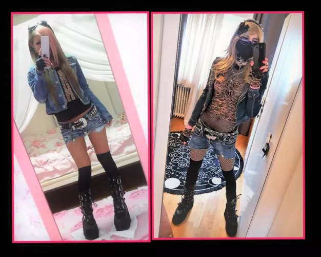 The outfit I made the other day is actually heavily inspired by this iconic Gyaru look, what do you think ?