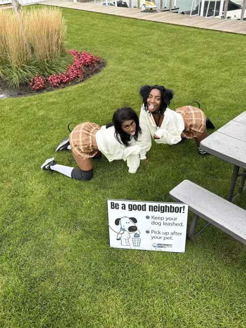 Be a good neighbor!🐾💕