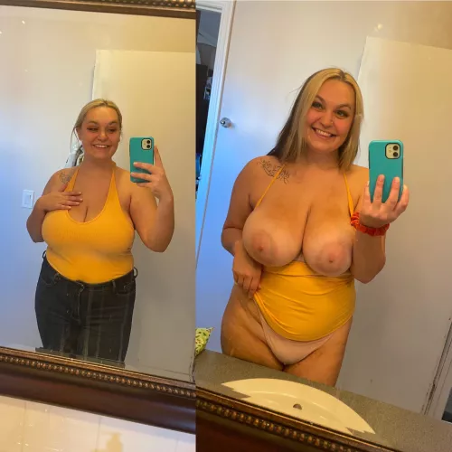 I can’t tell if this shirt conceals their size or not.