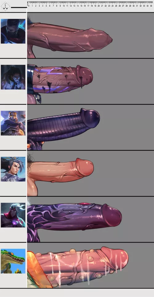League of cocks part two. Who is fucking your ass first? [Artist: oa_reeeere]
