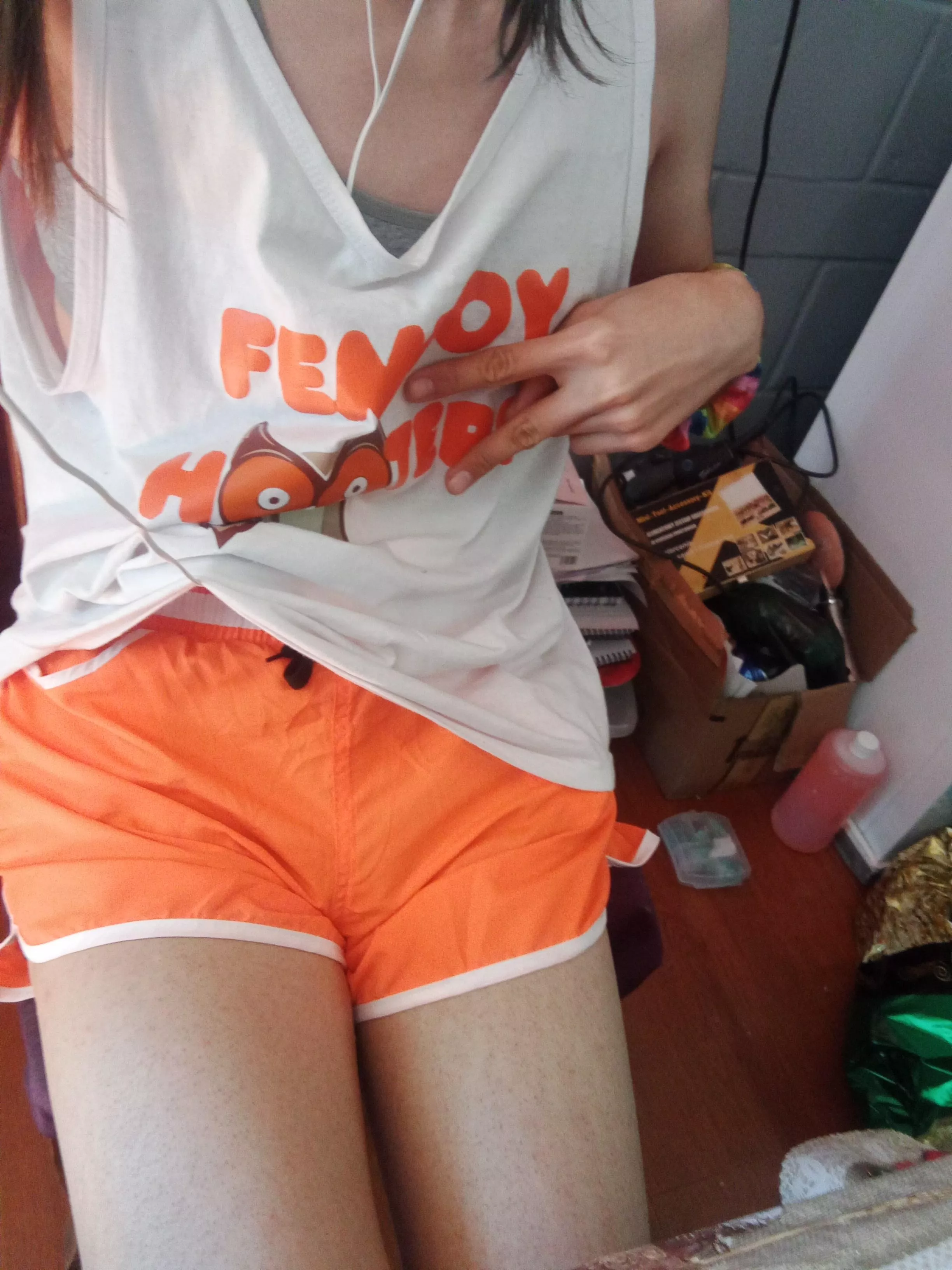 my shirt of femboys hooters it's to big for my 😔😔