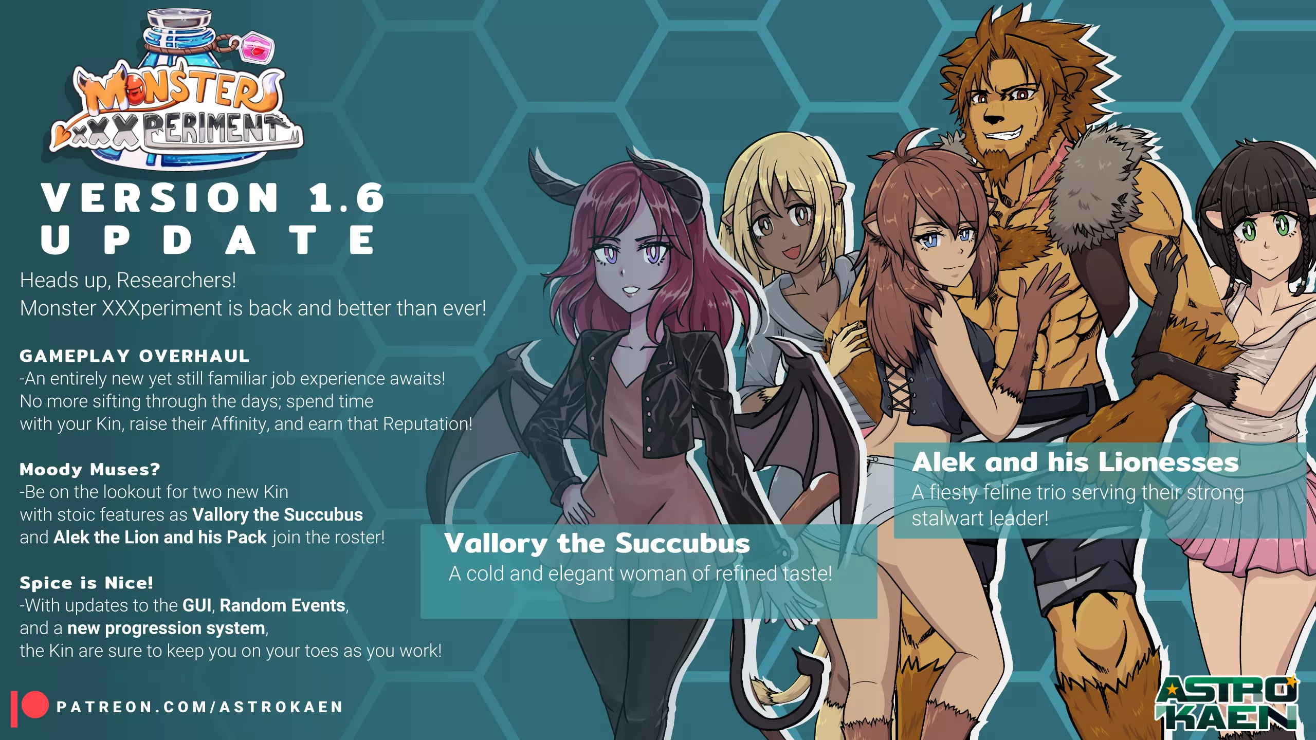 Oh my~ Succubus and Lions! (Monster XXXperiment v1.6 Released!)