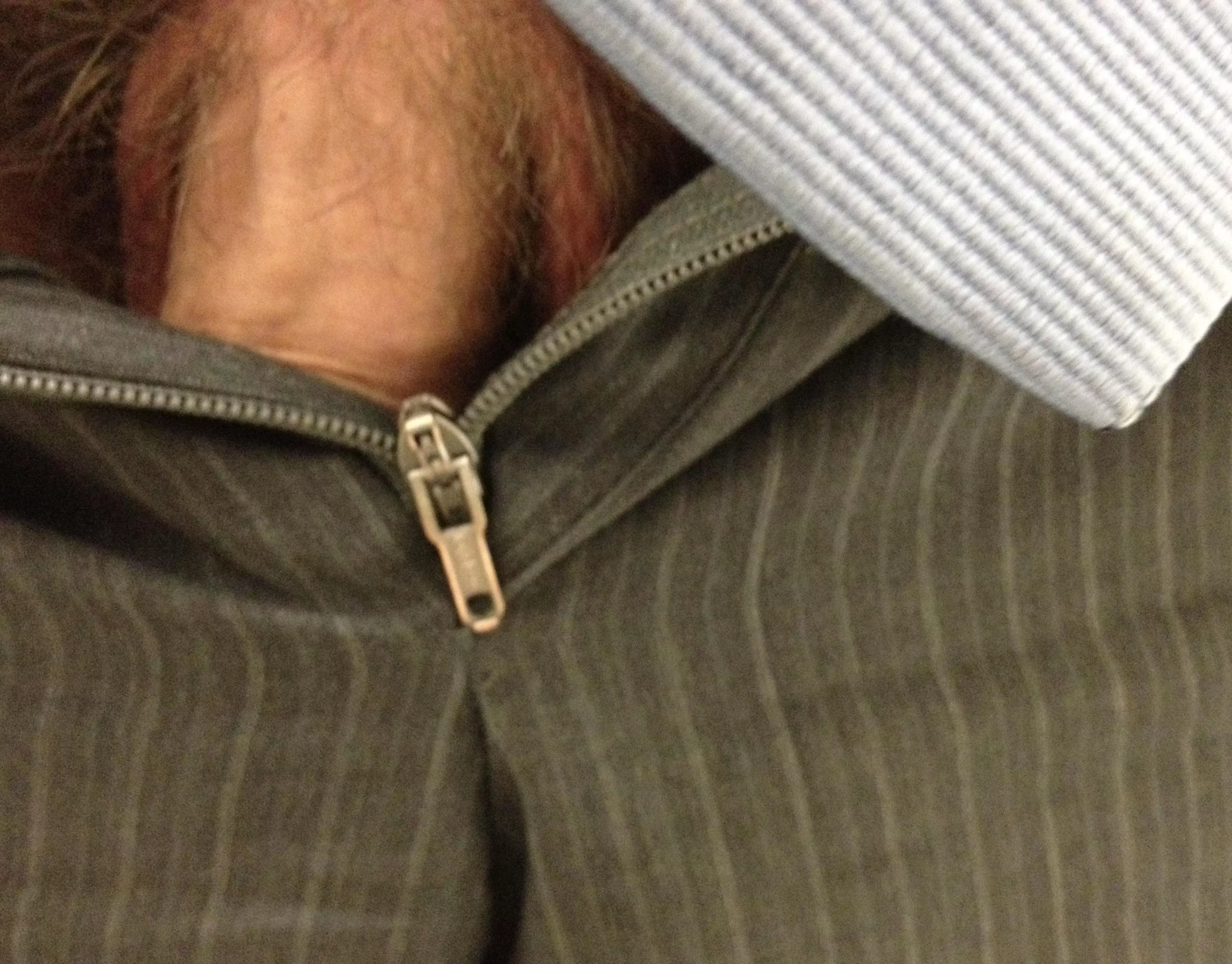 Commando under my suit at work again today (41)
