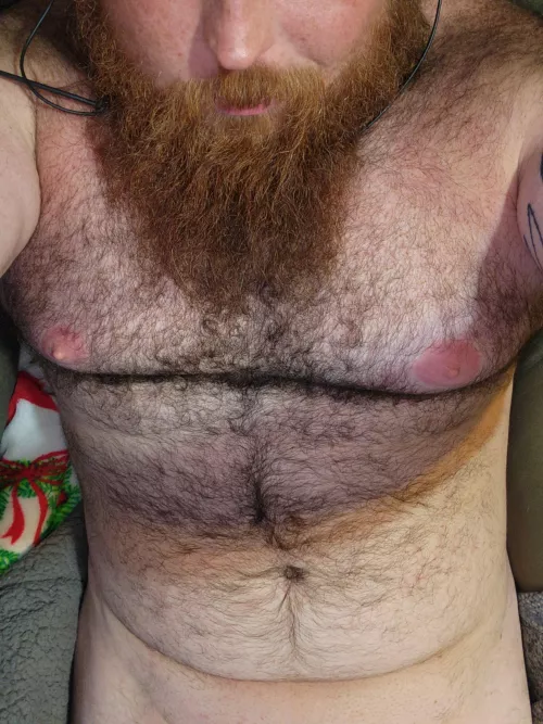 Hairy chubby guy