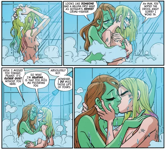 Harley and Ivy on the shower [Harley Quinn - The Animated Series: Legion of Bats #01][2022]