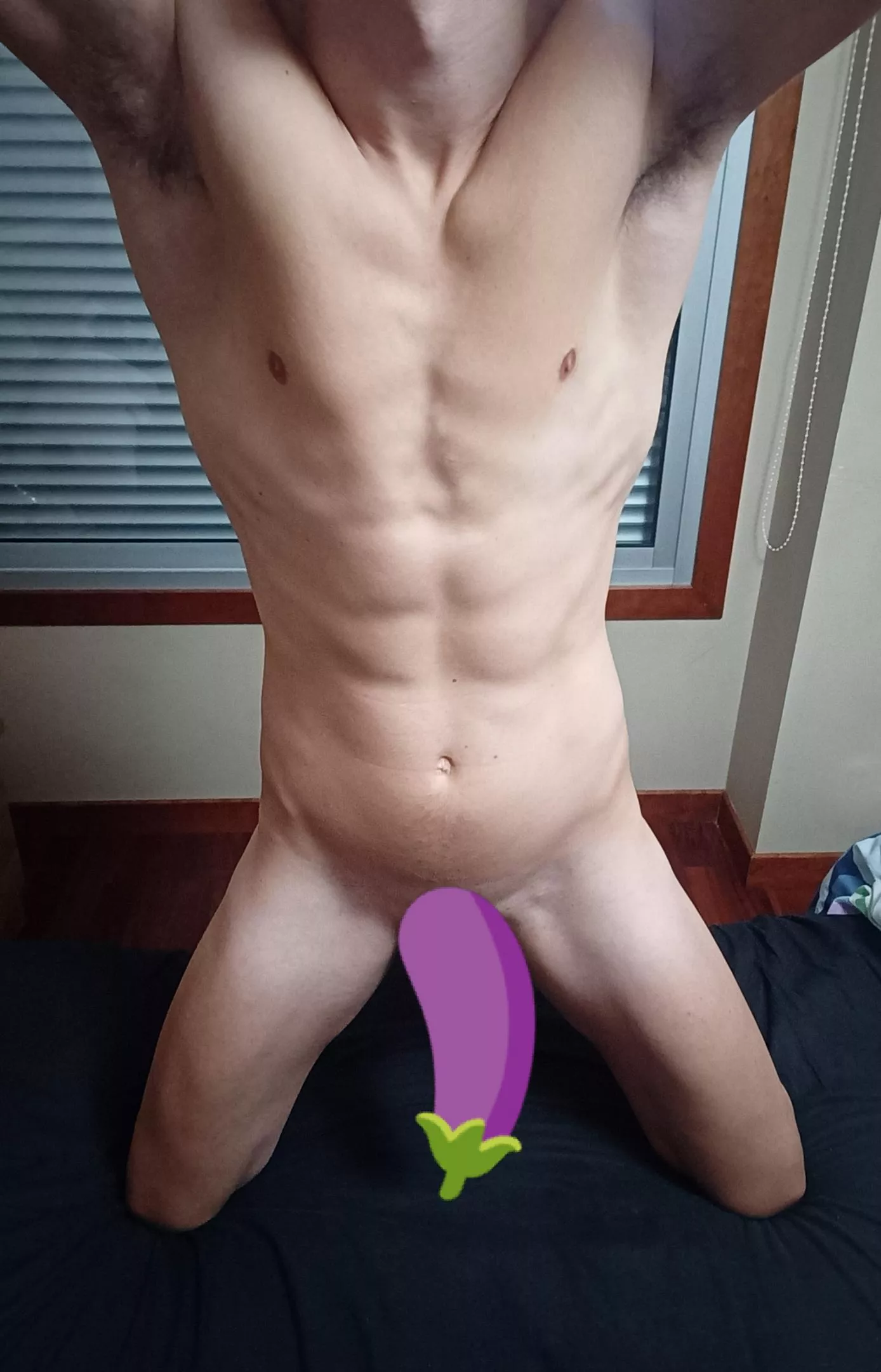 In my natural dominance position, with your face in my armpit