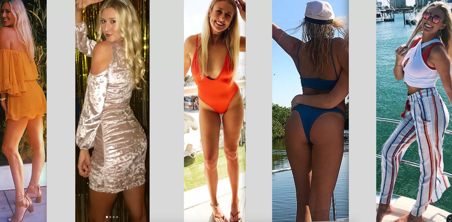 its hard to find width and legs. this girl has no problem filling it out.