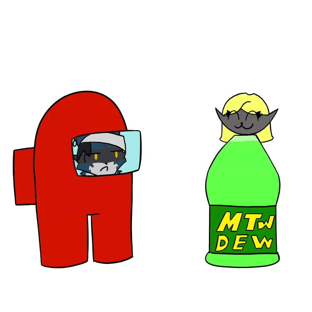 Little gift art for me and a friend lol. (art by me)