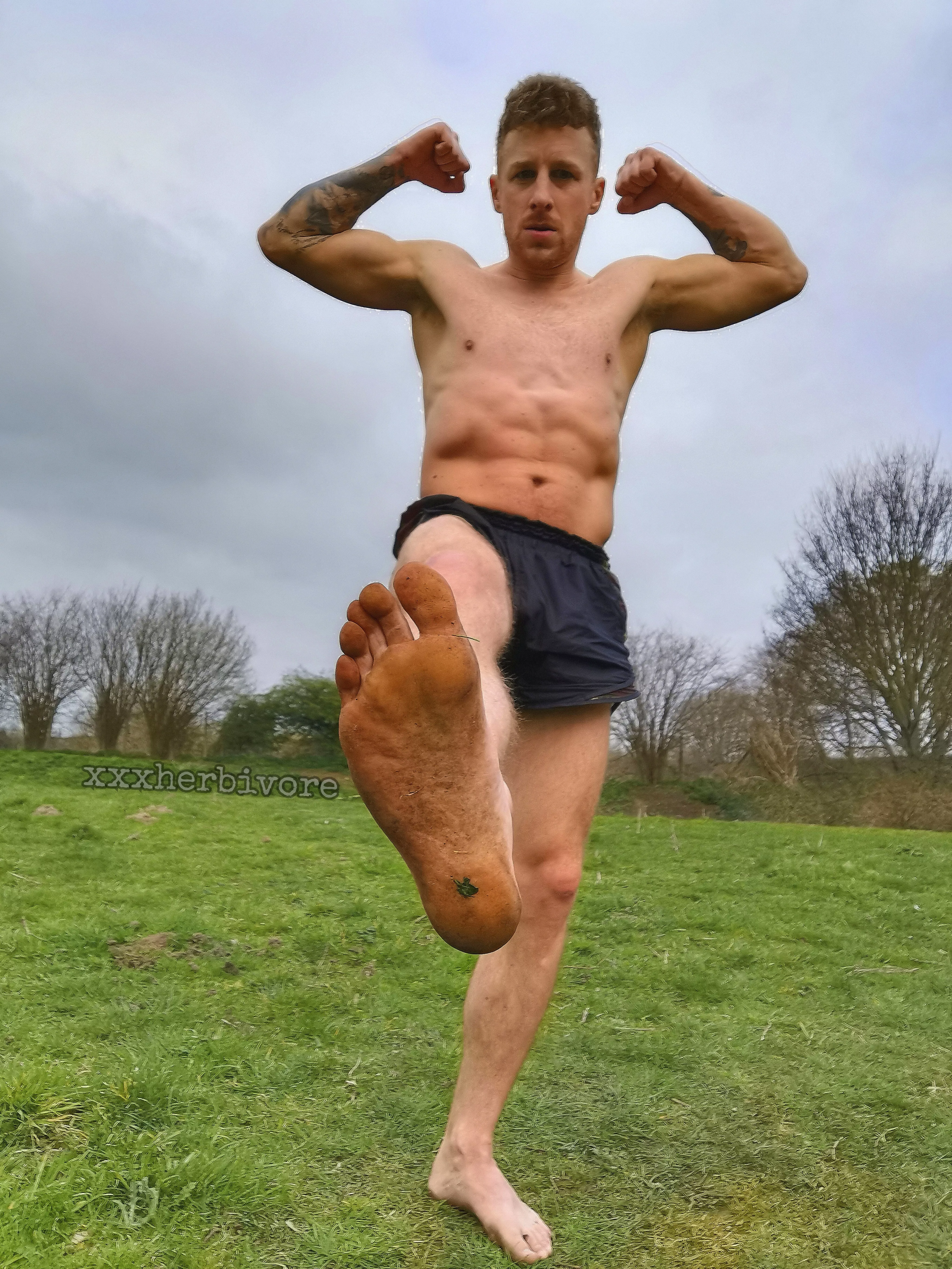 On your knees & sniff good