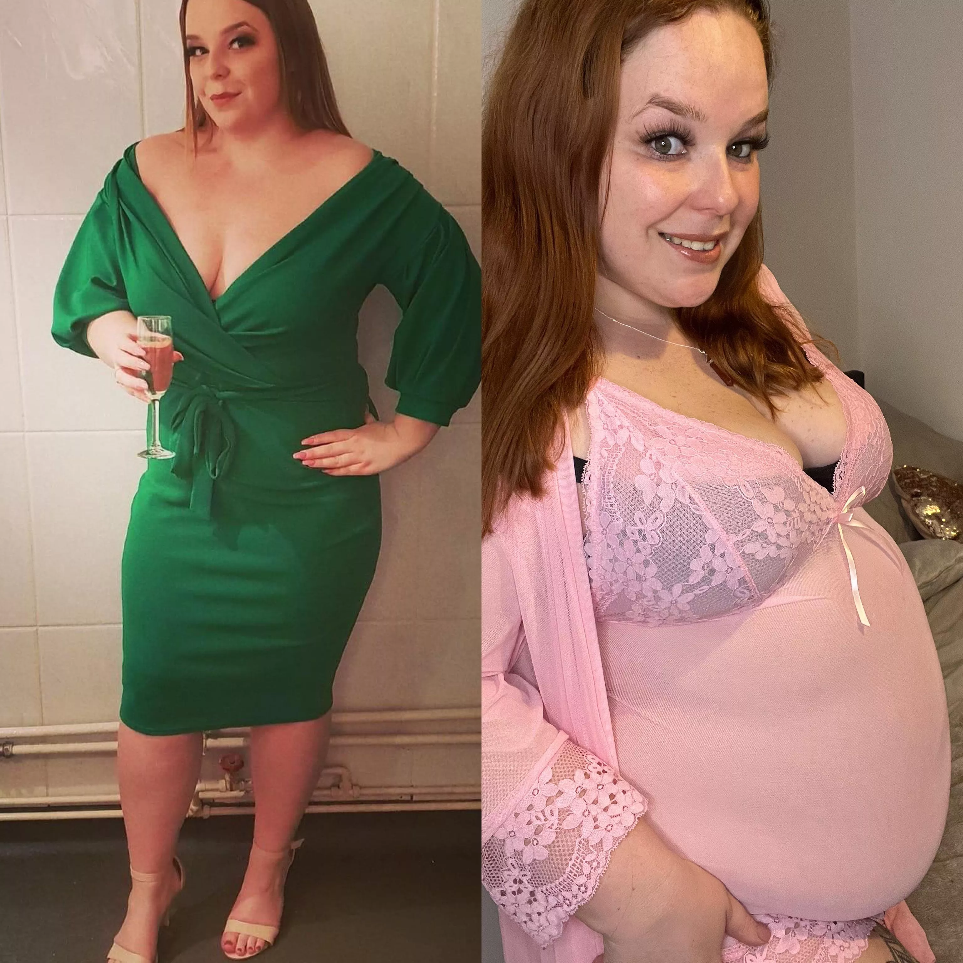 The left pic was only 4 years ago 🤭🐷