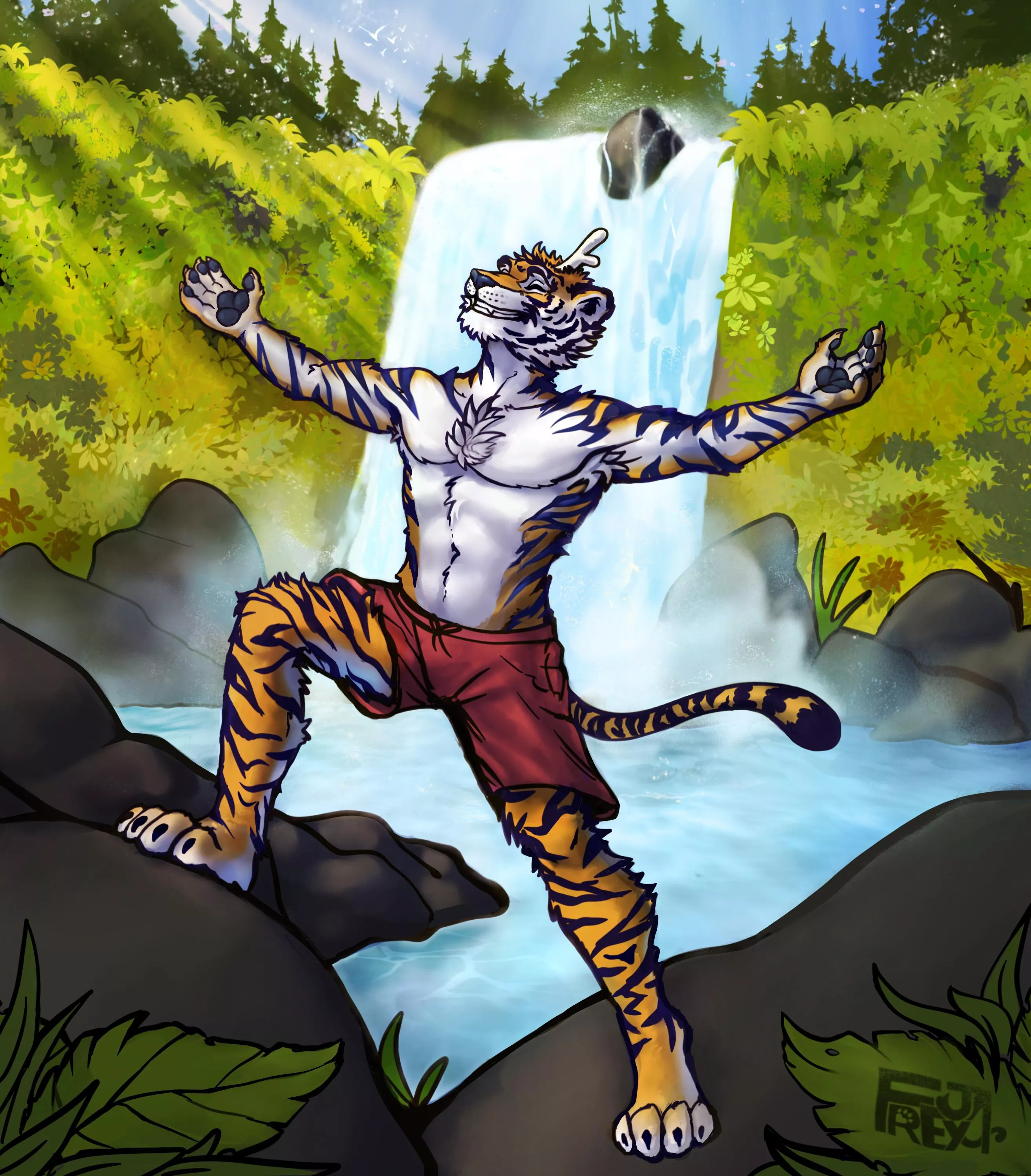 What do you feel looking at this painting? 🍃 art by me - @freyjaart on Twitter