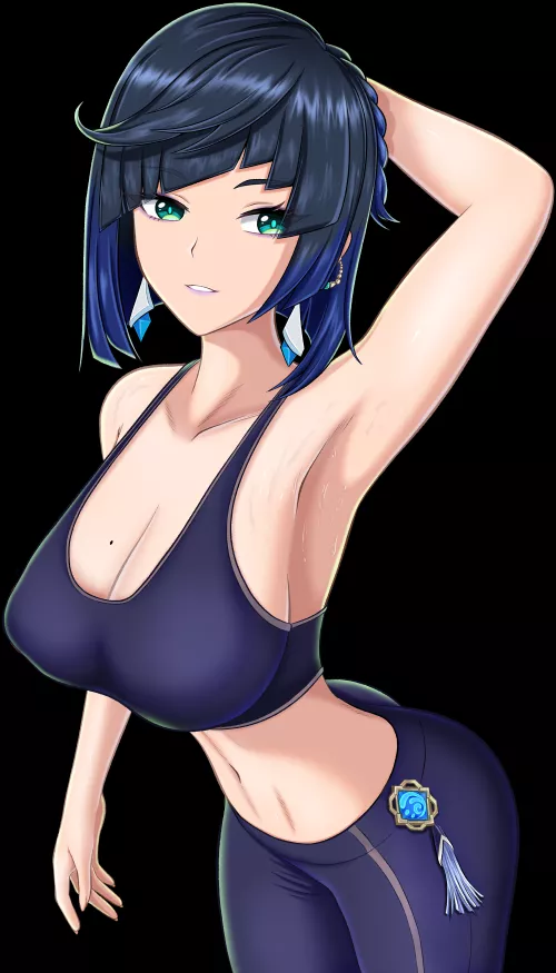 Yelan after a workout (Hiyozuki)