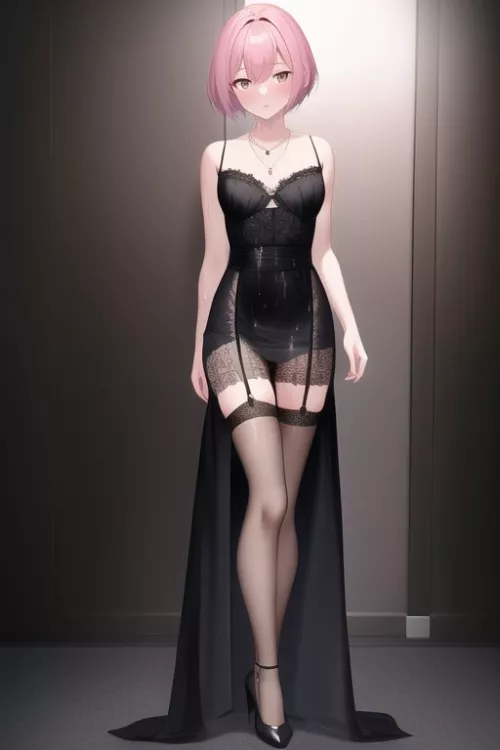 Black lace [Generated by an AI, StableDiffusion]