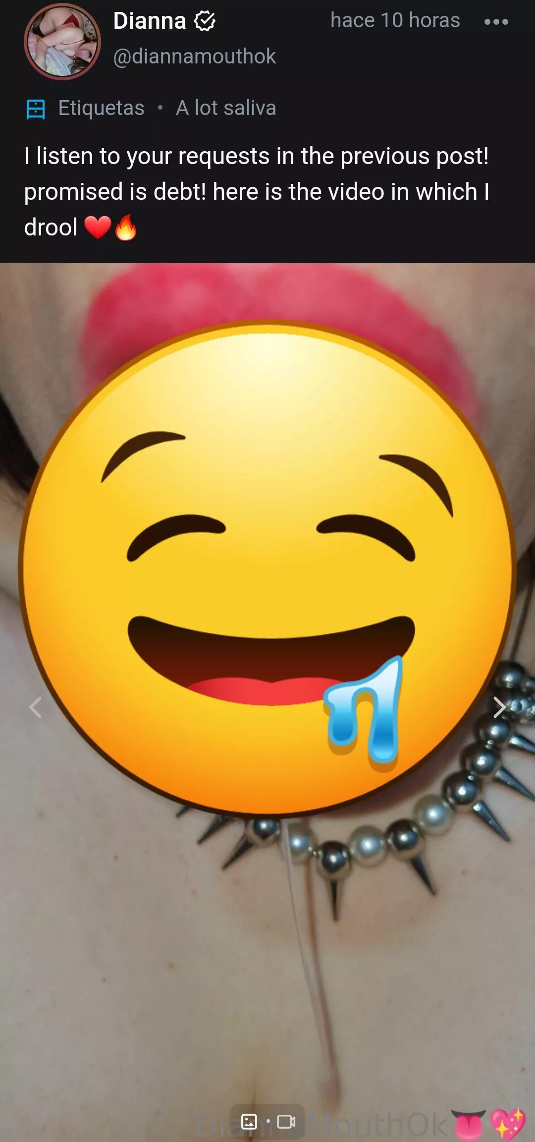 Check out my new video drooling a lot! 👅💦 I'm uploading content every day of October! (link in comments)