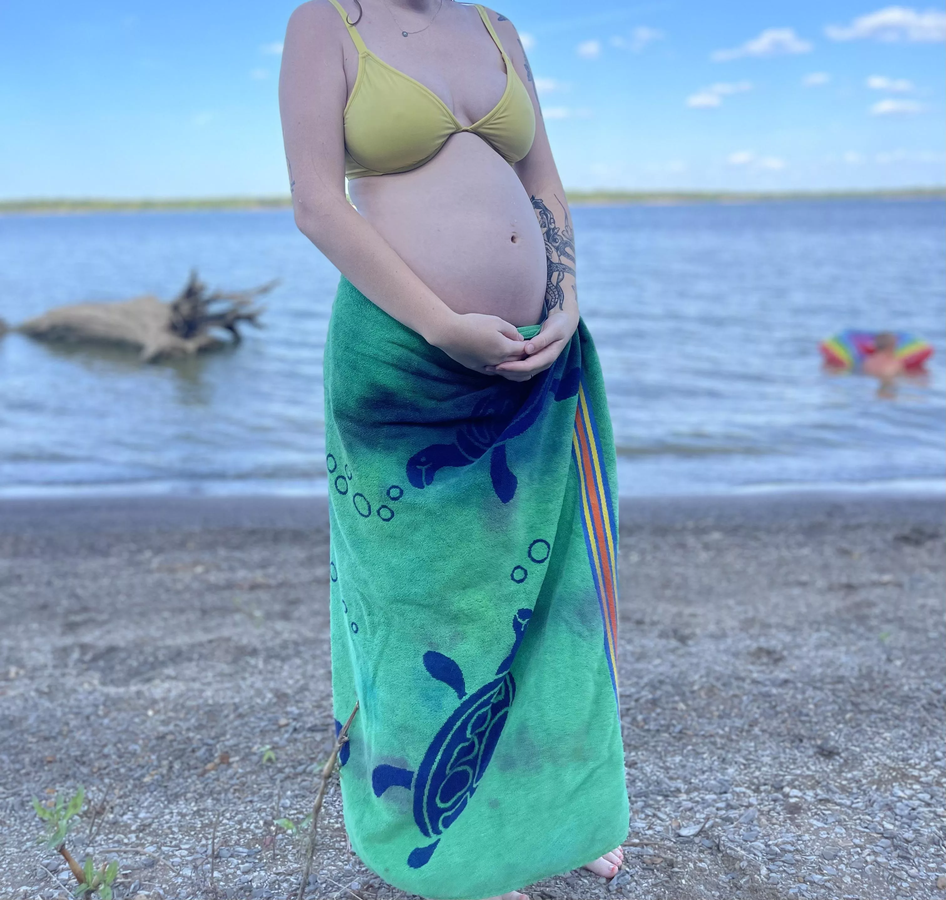 during our beach days