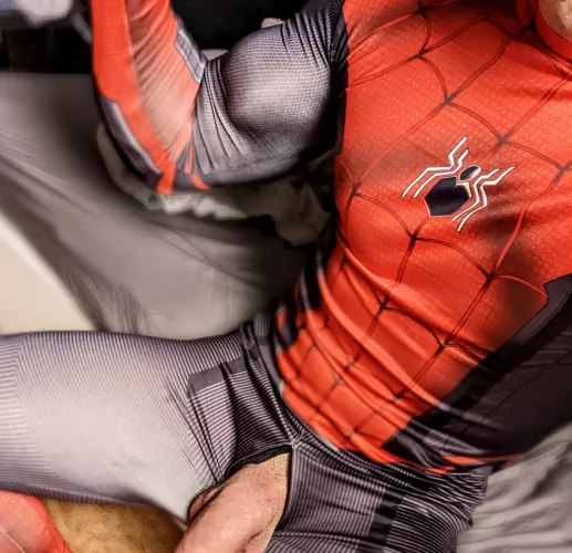 I got a tight Spidey suit, do you like it bro? (25)