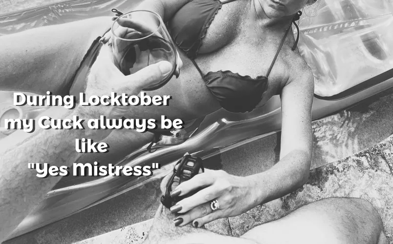 Locktober 2022 Day #6 - This is the longest my cuck has ever been caged!!!