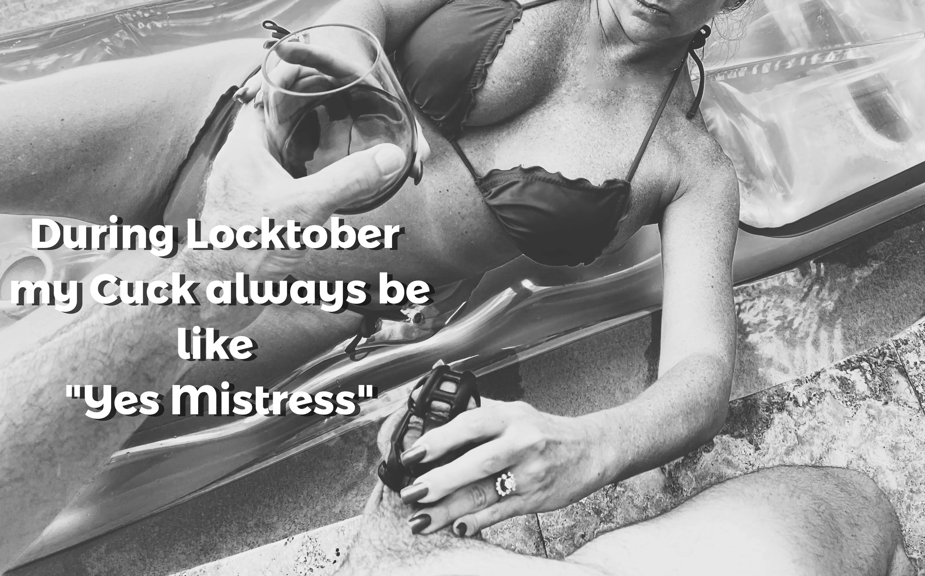 Locktober 2022 Day #6 - This is the longest my cuck has ever been caged!!!