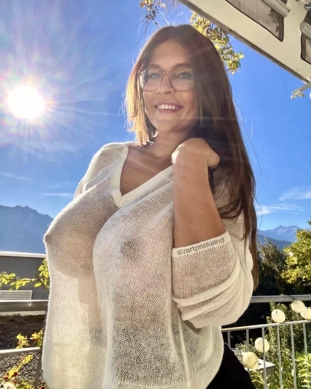 Thinly veiled sweater