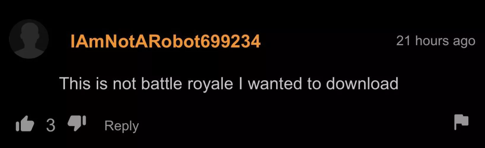 This isn’t the battle royal I wanted to download