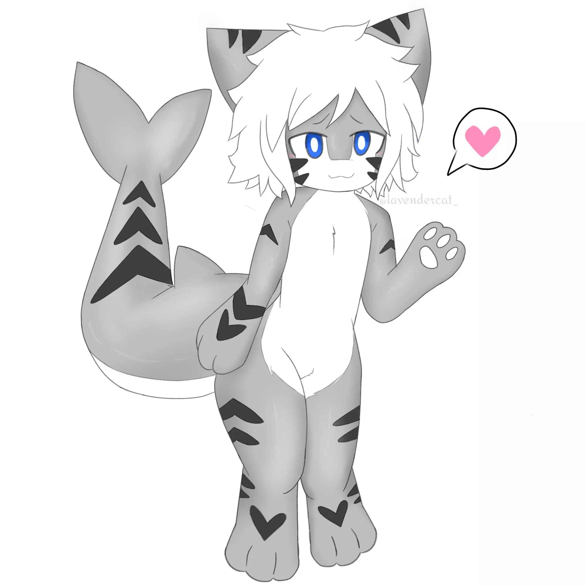 tigershark 🖤, art by @lavendercat_ (twitter)