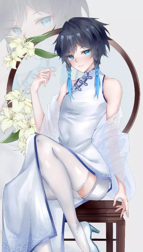 Venti in a beautiful dress (qutianjin)