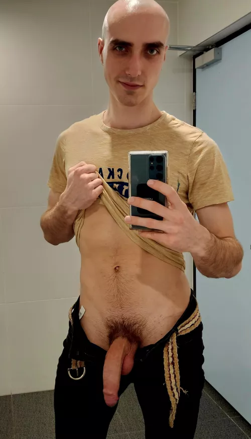 What would you do if you walked into the public bathroom and saw this?