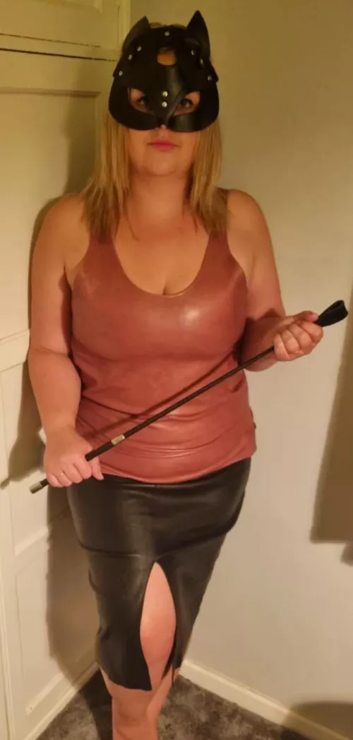 Another day, another leather outfit...