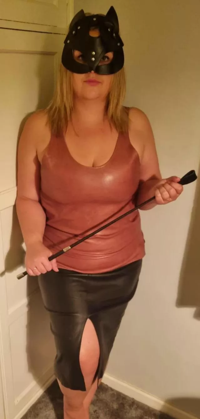 Another day, another leather outfit...