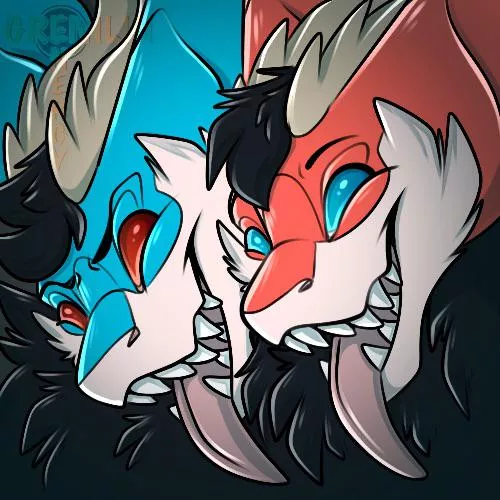 Chaos Twins (Personal OC) (Art by me)