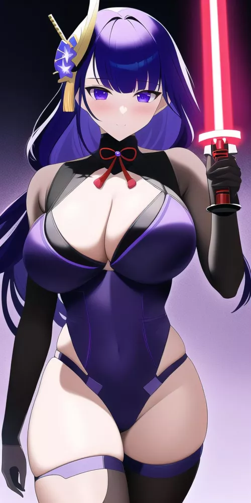 Dark Side Raiden (by Mashiro_Mirai) [Genshin impact]