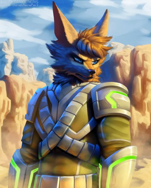 Desert Warrior - character belongs to @khronikus on Twitter (art by me).