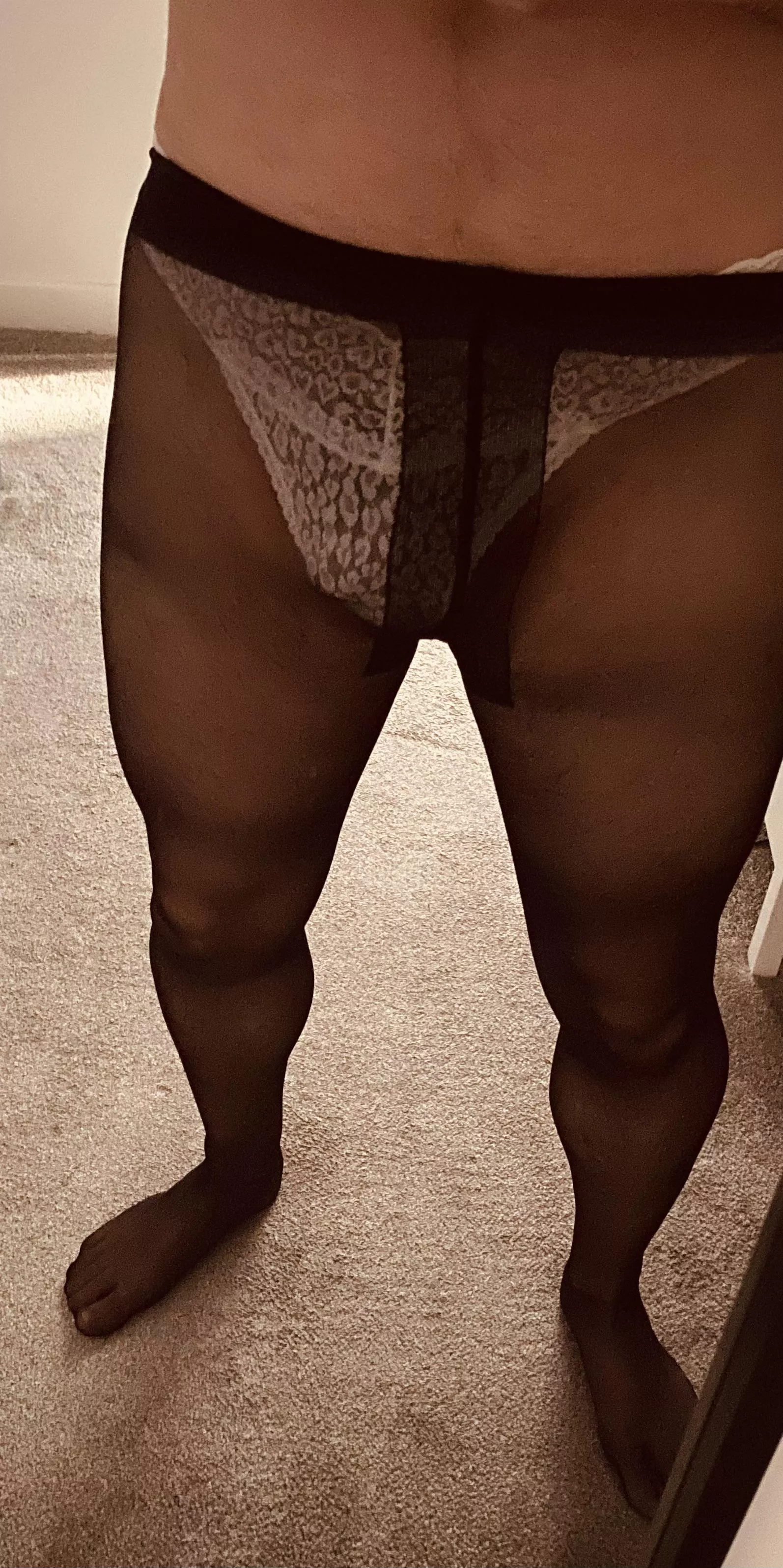 Gosh nylon feels good.