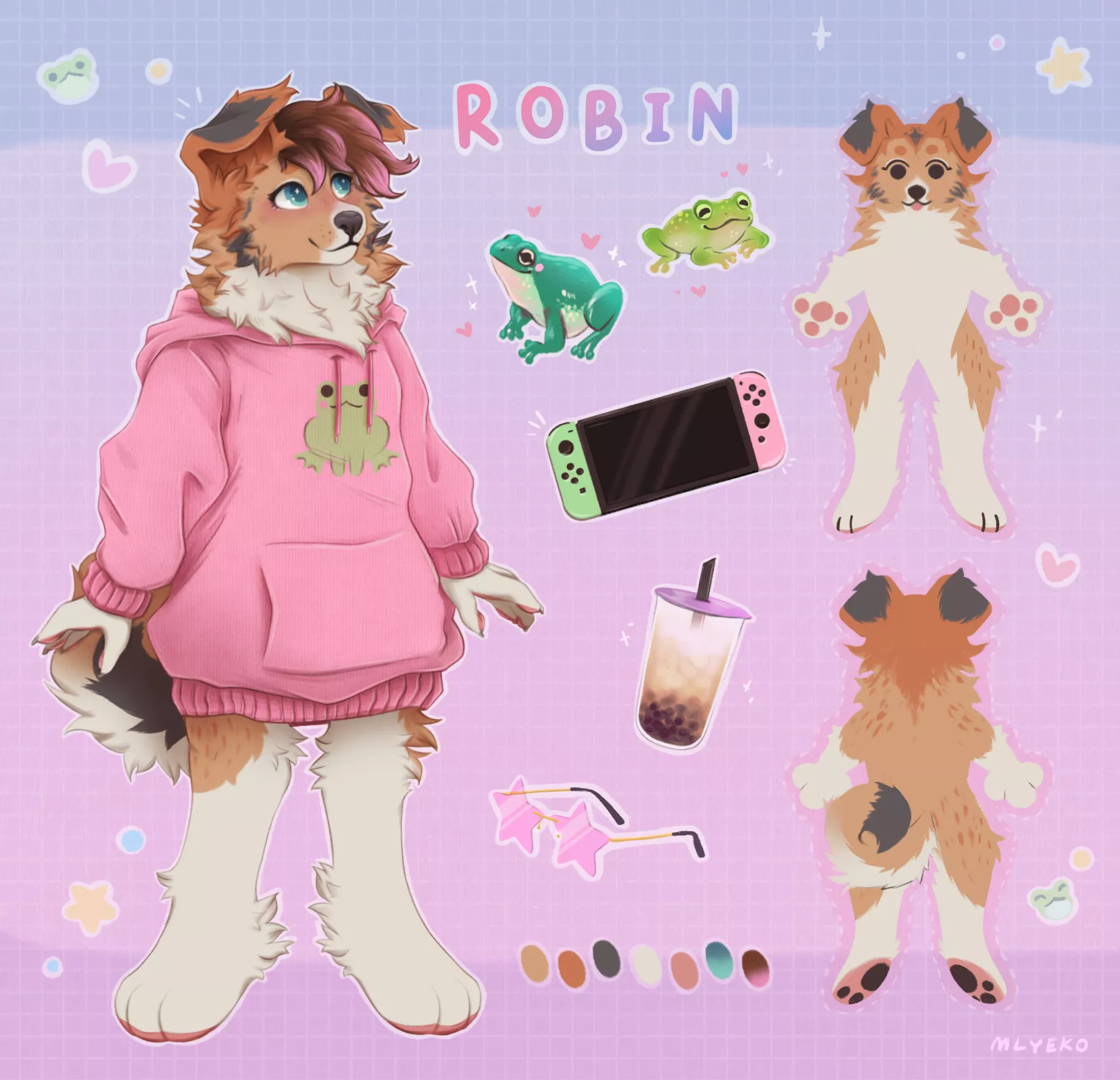 Got a new ref for my sona!💕🥺 (artist is Mlyeko on 🐦)