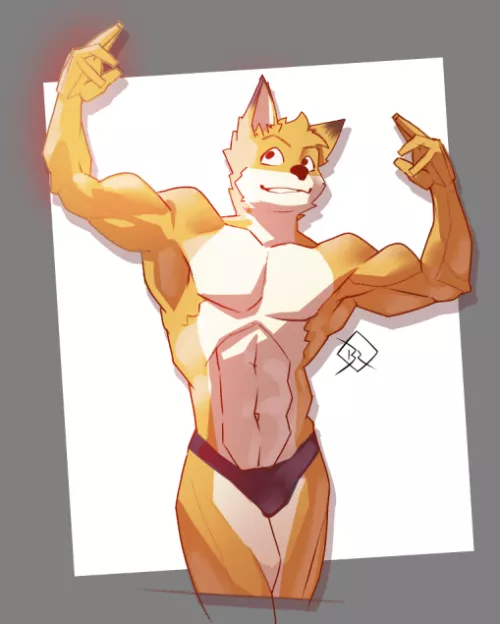 My favourite body building furry YouTuber! Blan