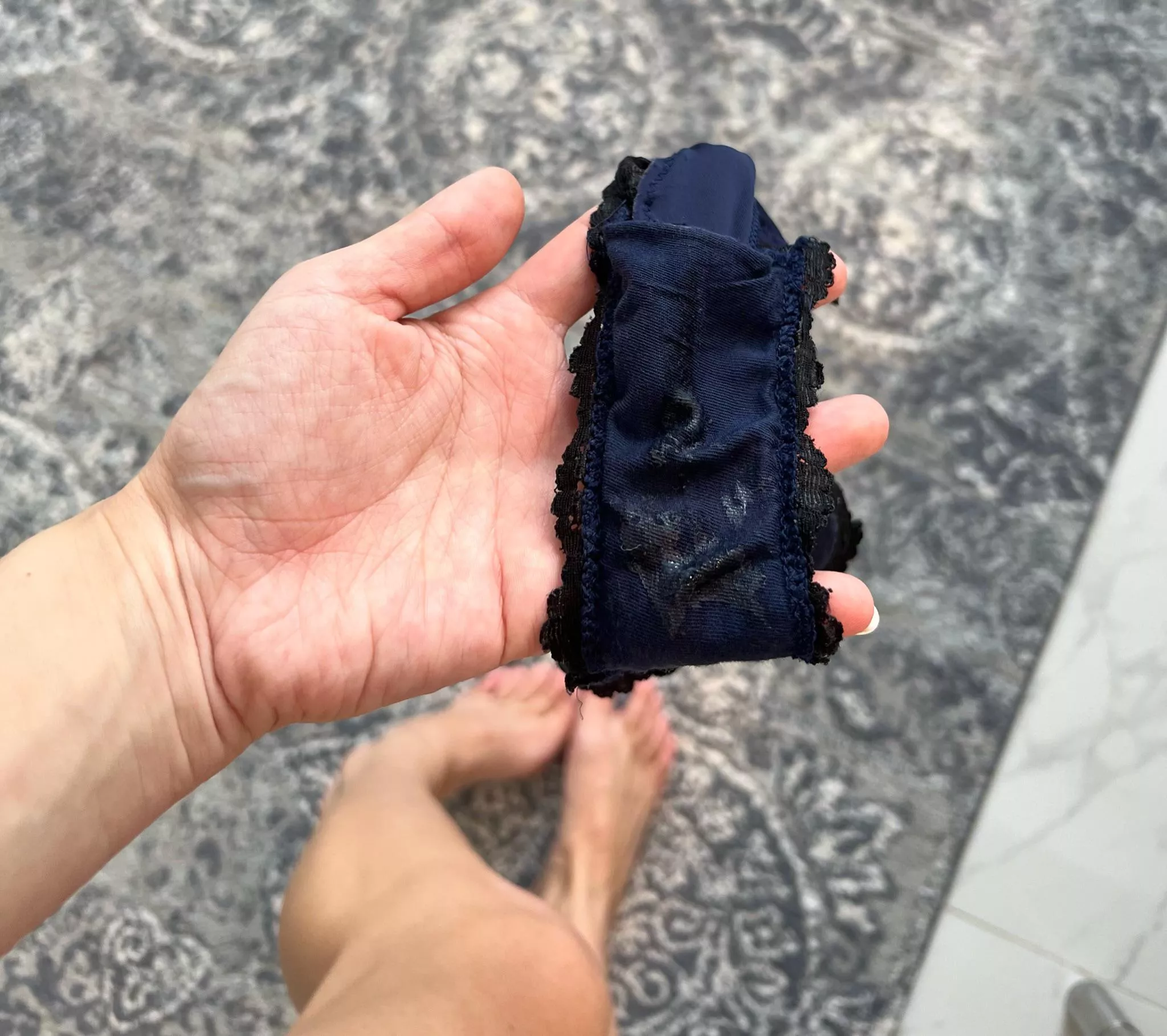 Oops… I got my panties soaked with my sweet pussy juices 😉💦