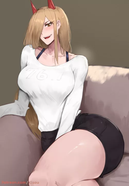 Power is relaxing in the couch (By Kisou) [Chainsaw Man]