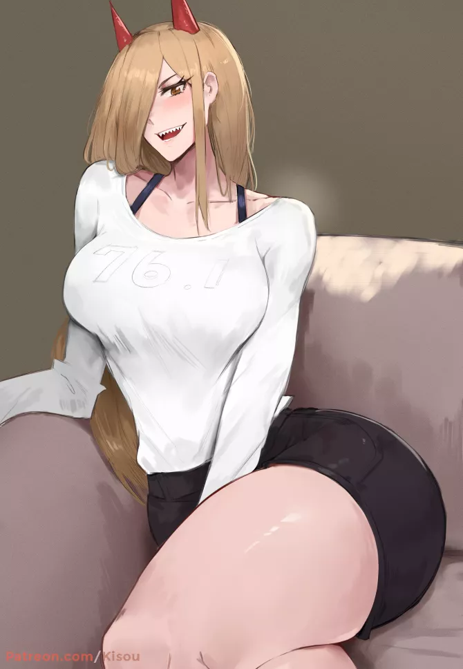 Power is relaxing in the couch (By Kisou) [Chainsaw Man]