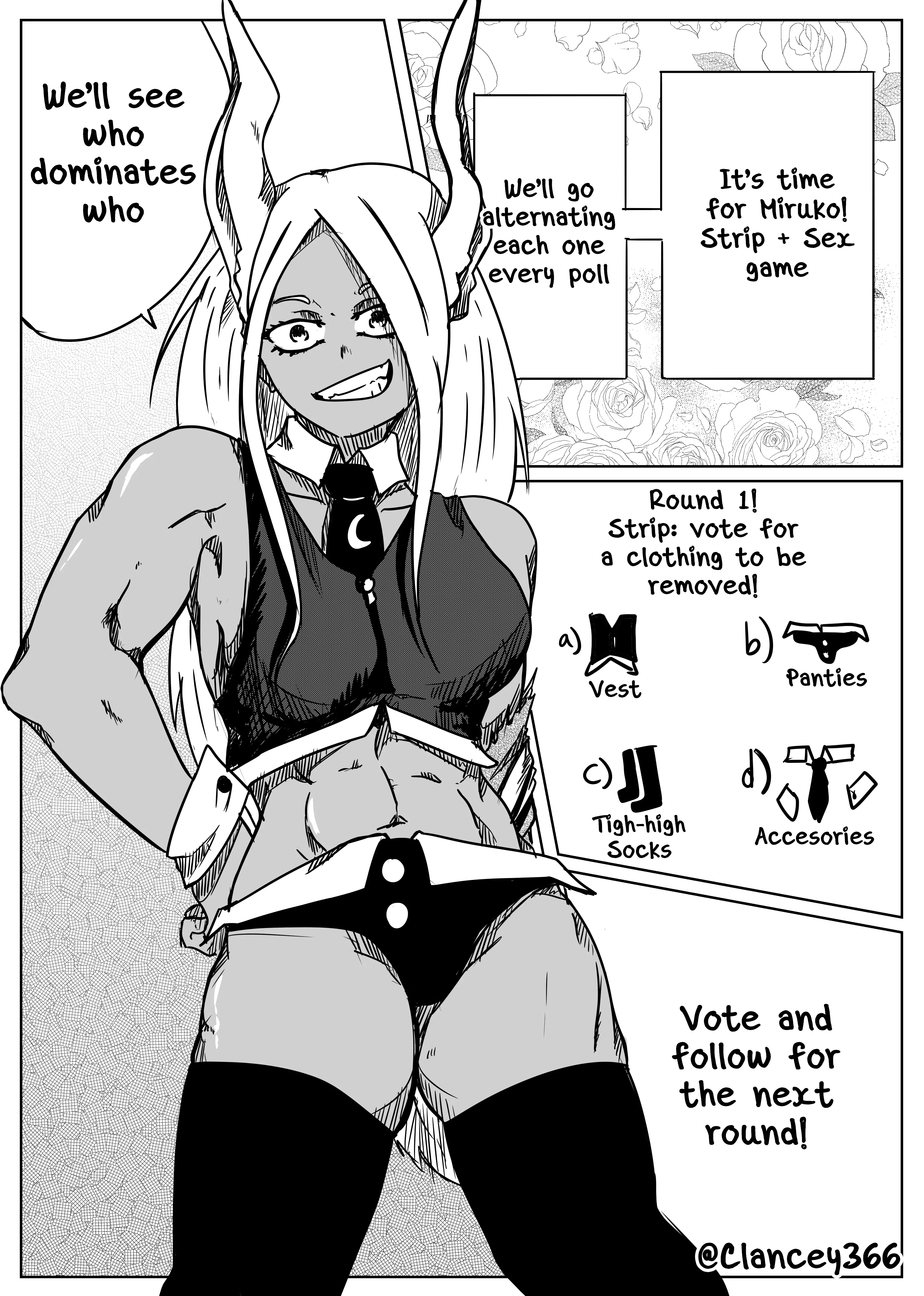 Prepare for Miruko's strip + sex game~ (@Clancey366)