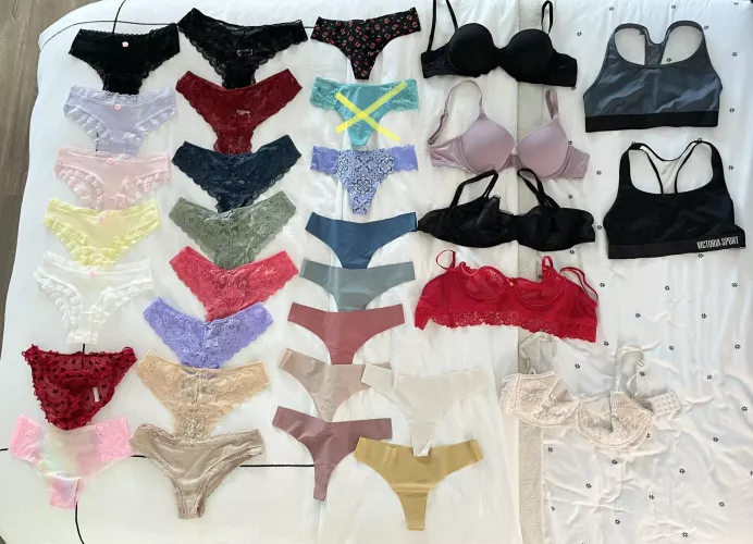 [selling] Panty/bra drawer update!! Different colors, fabric and styles available. 24 hour minimum wear, add on options available like pics/videos and fet friendly! Let me get wet for you, promise you won’t be disappointed!!