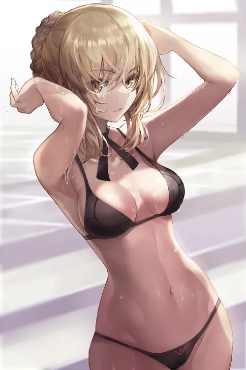Swimsuit Salter's incredibly body (by Goomrrat)