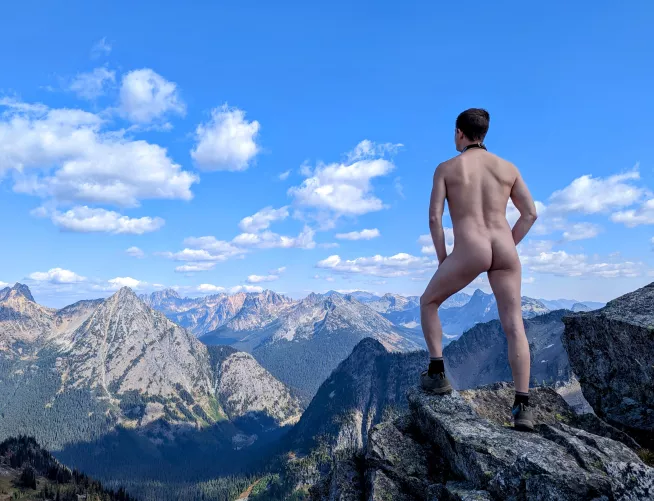 Taking in the Fall colors from the top of the world