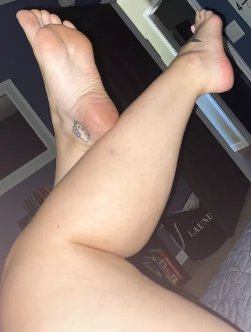 Tired soles, who wants to lick them clean & rub them for me?