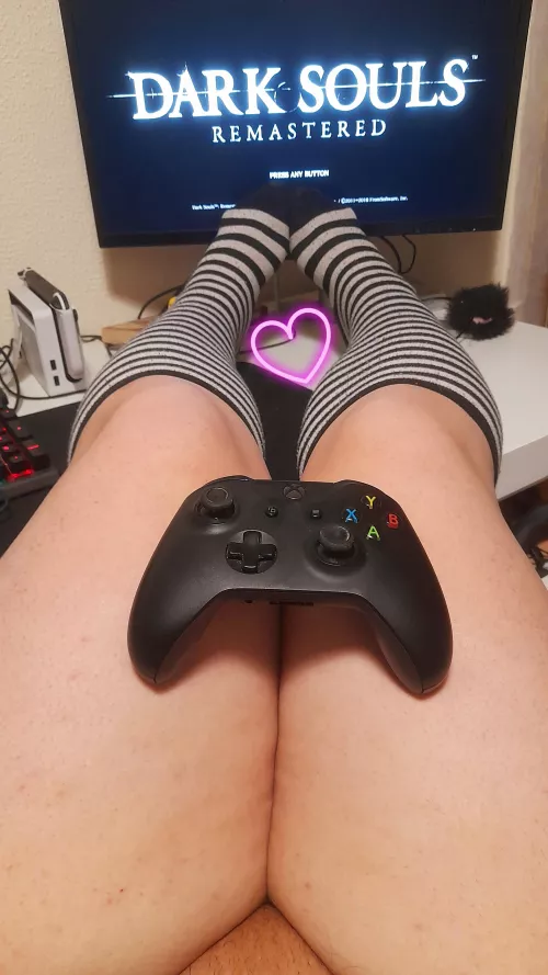 Can I sit on your lap and pretend I'm your gamer girlfriend? :3