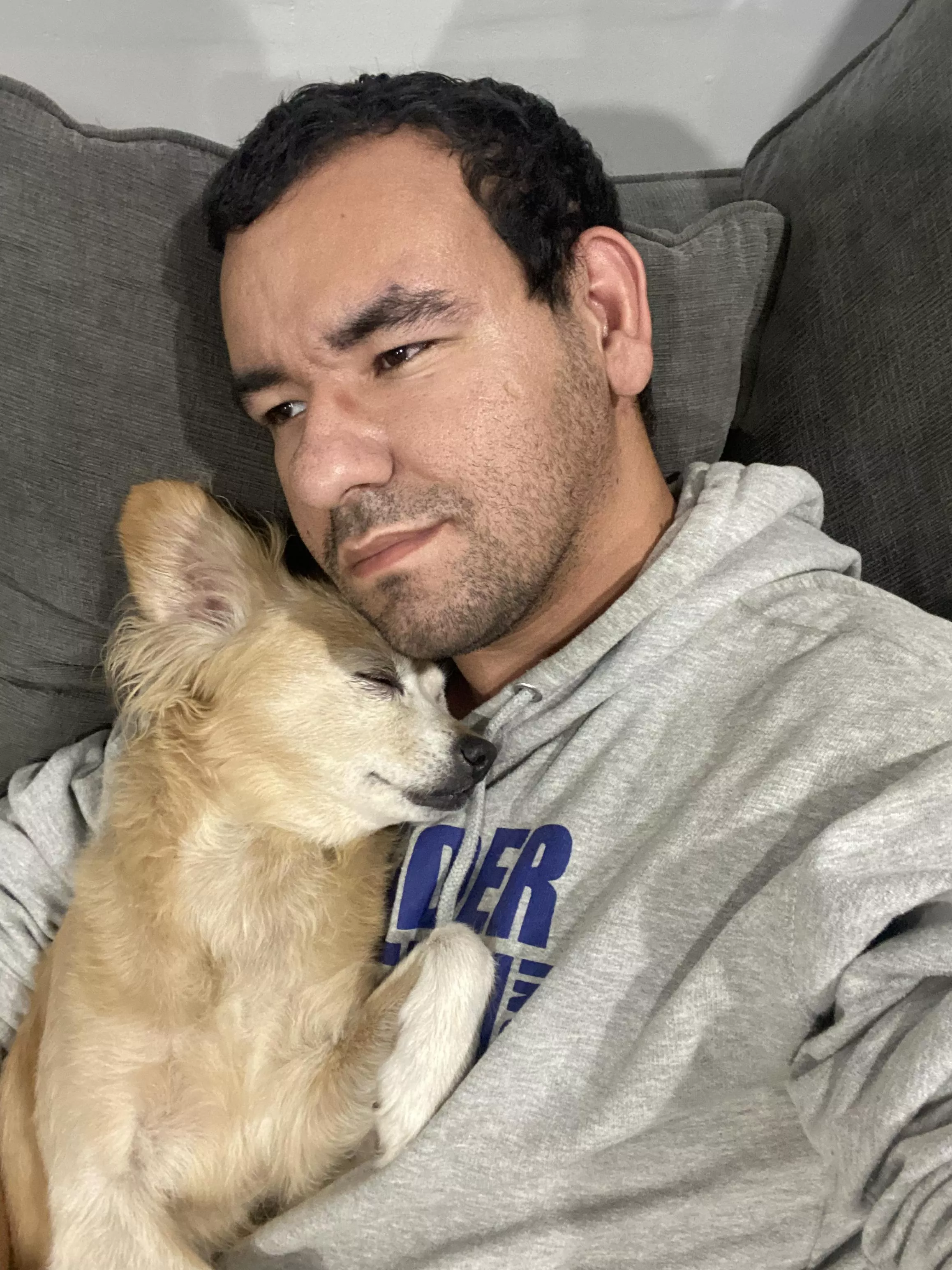 cuddling with pikachu 😊