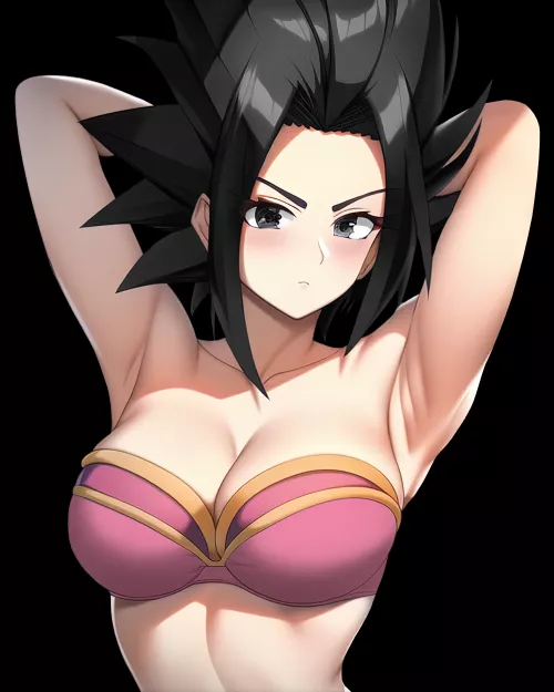 I made this render of Caulifla in NovelAI