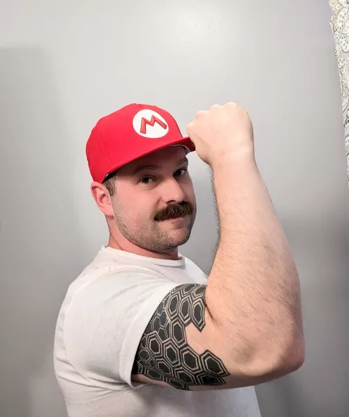 The real reason I started to grow a moustache: so I could be Mario for Halloween this year!