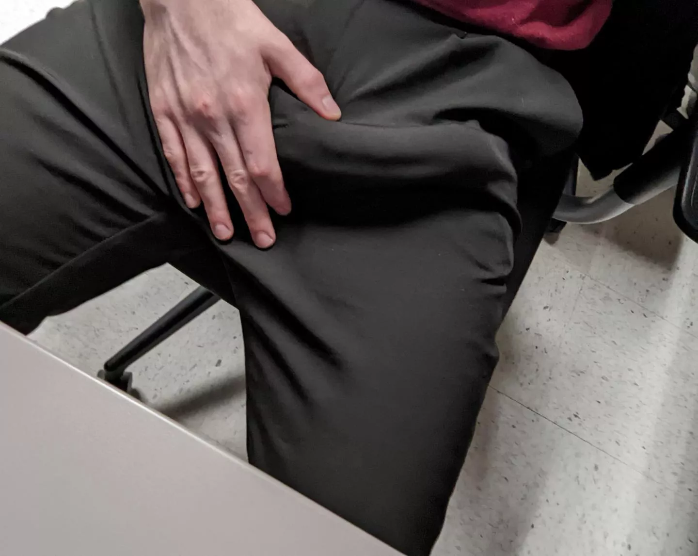 There is a reason your coworker couldn't stand up