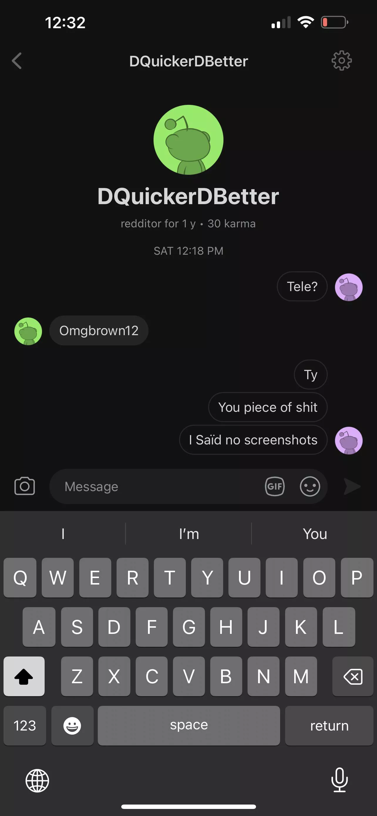 This piece of shit is screenshotting pics. Do not trade with them / Omgbrown12
