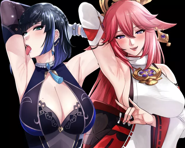 Yae and Yelan have the best pits in the game (XTERComic)